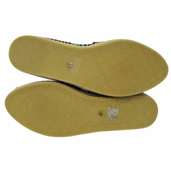 GUCCI Embroidered Blind For Love Espadrilles Flat - Picture 7 of 7